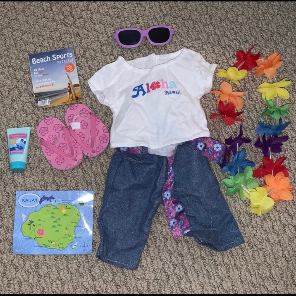 American Girl Doll Hawaii Bundle